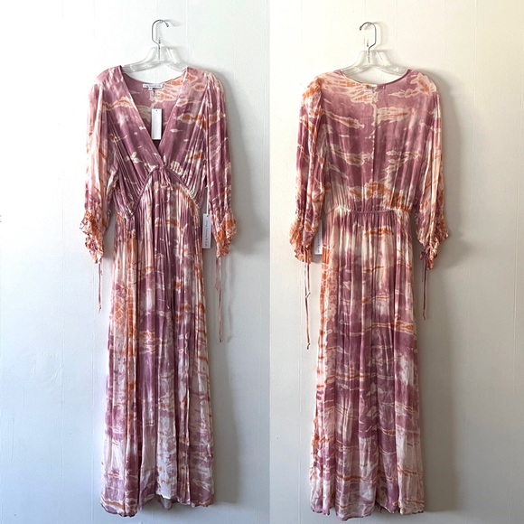 Young Fabulous & Broke Dresses Prairie Dress In Peach Bamboo Wash - Picture 5 of 12